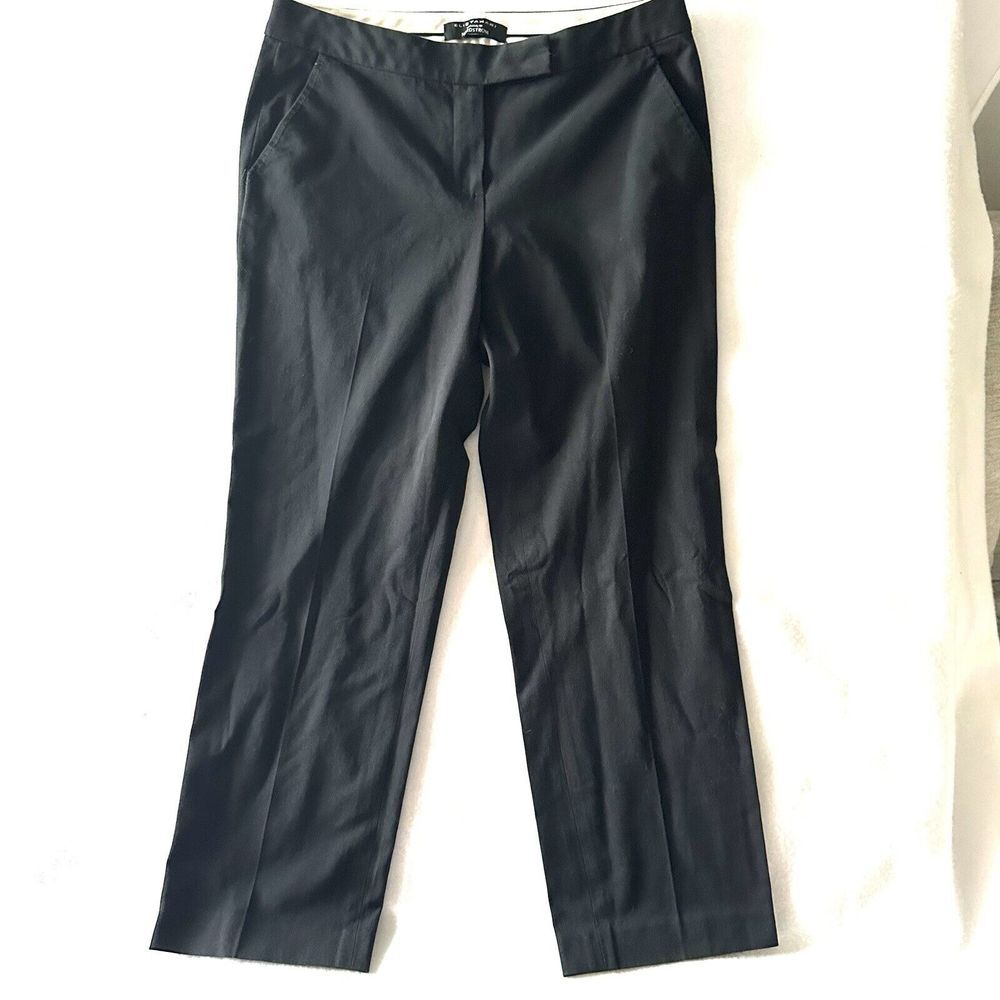 ELIE TAHARI Women's 10 Capris Pants‎ Black Cropped Academia